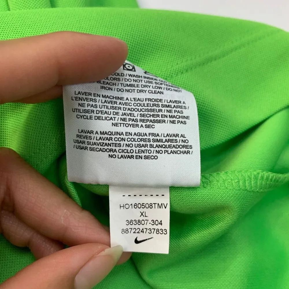 Nike Polo Shirt Men XL Extra Large Green Dri Fit Fred-A-Palooza Performance Golf